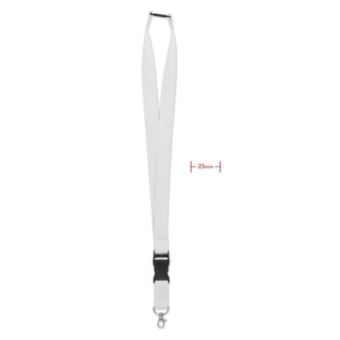 Lanyard with metal hook 25mm WIDE LANY