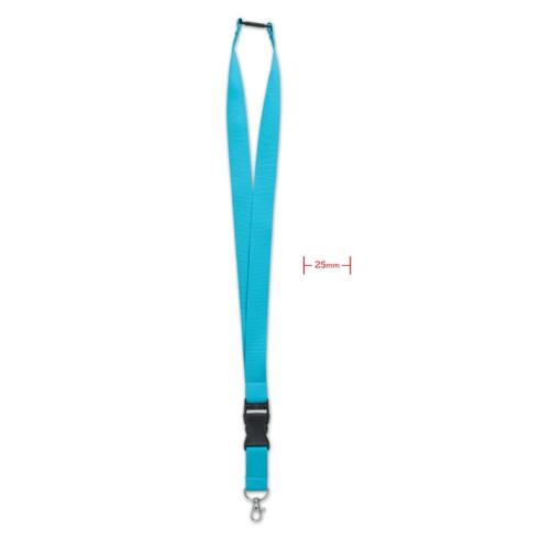 Lanyard with metal hook 25mm WIDE LANY