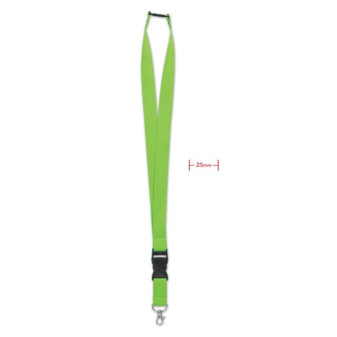 Lanyard with metal hook 25mm WIDE LANY