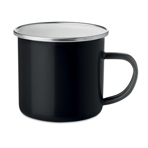 Metal mug with enamel layer PLATEADO