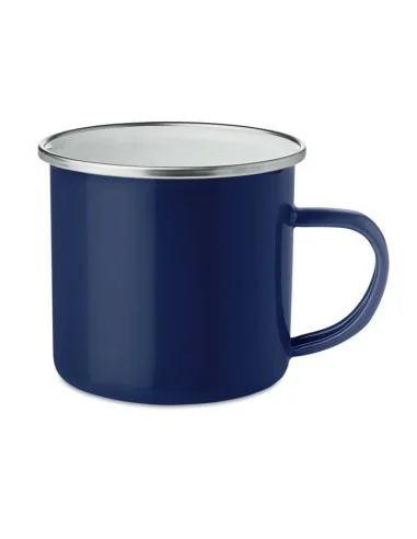 Taza de metal esmaltado 350 ml PLATEADO