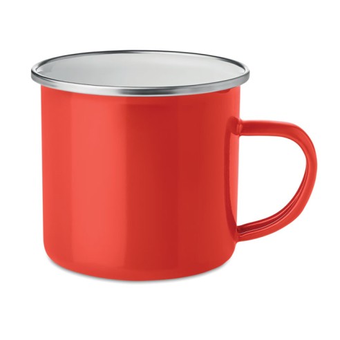 Metal mug with enamel layer PLATEADO