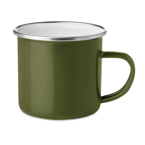 Metal mug with enamel layer PLATEADO