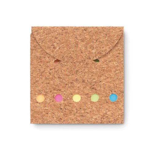 Cork sticky note memo pad FOLDCORK