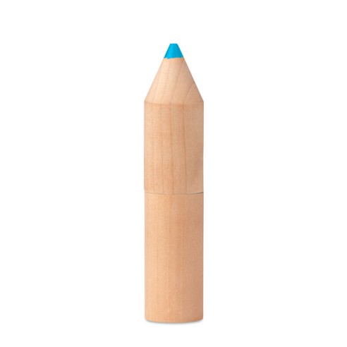 6 pencils in wooden box PETIT COLORET