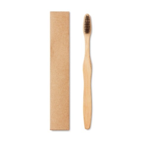 Bamboo toothbrush in Kraft box DENTOBRUSH