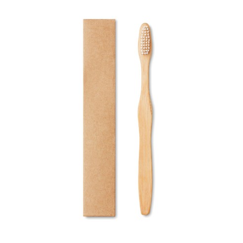 Bamboo toothbrush in Kraft box DENTOBRUSH