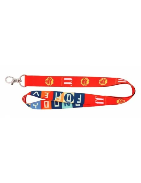 Lanyard personalizado mediante sublimación con mosquetón y click clack